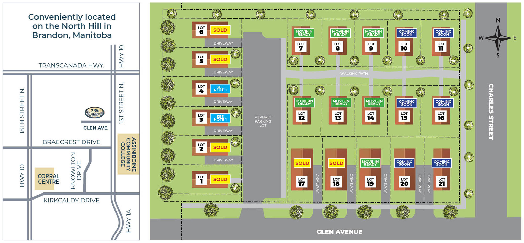 Glendale Homes Park location and site map