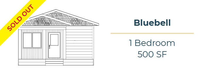 Bluebell Home | Glendale Homes Park, Brandon, MB Bluebell small home - 1 bedroom, 500 SF