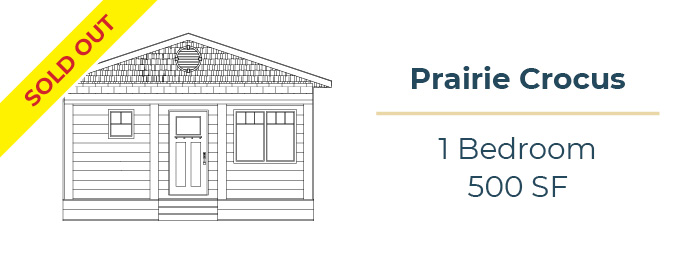 Prairie Crocus Home | Glendale Homes Park, Brandon, MB Wild Rose small home - 1 bedroom, 500 SF