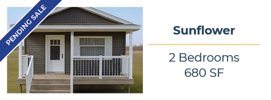 Bluebell Home | Glendale Homes Park, Brandon, MB Sunflower small home - 2 bedrooms, 680 SF